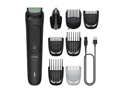 Тример PHILIPS MG3940/15 3000 Series, Тример 8 в 1, За лицето, косата и тялото, Време на работа 70 минути, Тример за нос и уши