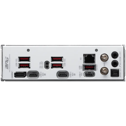 MSI MPG X870I EDGE TI EVO WIFI, mITX, Socket AM5, Dual Channel DDR5 10000+MHz (OC), 1x PCIe x16 slot, 3x M.2 slot, 1x HDMI, 5x USB 3.2 Gen 2, 1x USB 3.2 Gen 2 Type C, 2x USB 40Gbps Type C, Expansion Card, 7.1 HD Audio, 5Gbps LAN, WIFI 7, BT, 3Y