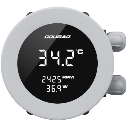 COUGAR Poseidon Vistek ARGB 240 AiO Liquid Watercooling - White