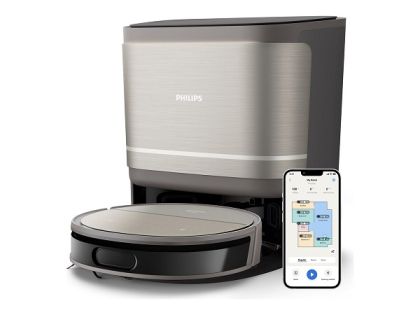 Прахосмукачка робот PHILIPS XU9100/10 HomeRun 9000 Series, PowerCyclone Aqua, Wi-Fi, Aqua with cleaning staton