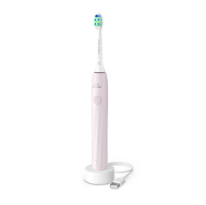Ел. четка за зъби PHILIPS HX4021/03 Sonicare 2100, 2 степени на интензивност, SmartTimer and Quadpacer, Pink