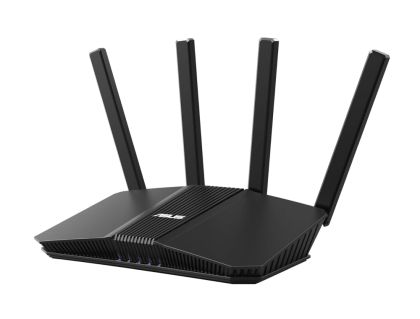 Рутер Asus Wireless Router, RT-BE55, BE3600, WiFi 7 AiMesh Extendable Router, 4K-QAM, MLO, 2.5G WAN port, Four 1G ports, Commercial-Grade Network Security, Parental Control, IoT network, Kid’s network, VPN network, Black