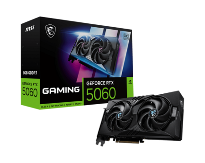 Видео карта MSI GeForce RTX 5060 8G GAMING OC, 8GB GDDR7, 128-bit, HDMI, 3xDP