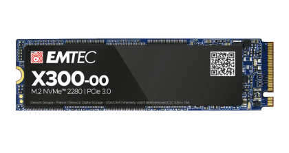 SSD 256GB EMTEC X300 Power Pro, M.2 2280,  NVMe PCIe Gen 3.0 x 4, 3D NAND - ECSSD256GX300