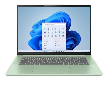 Лаптоп LENOVO IdeaPad Slim 5 15ARP10, 15.3" WUXGA (1920x1200) IPS, AMD Ryzen™ 7 7735HS (3.2GHz up to 4.75GHz, 8 ядра), 16GB LPDDR5x, 512GB SSD M.2, noOS, Seafoam Green - 83J30054BM