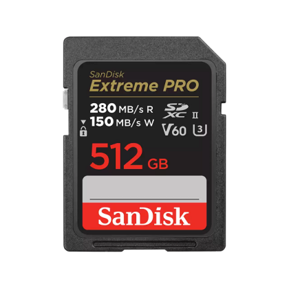 SD памет 512GB SANDISK Extreme PRO, SDXC Class10 UHS-II U3 V60