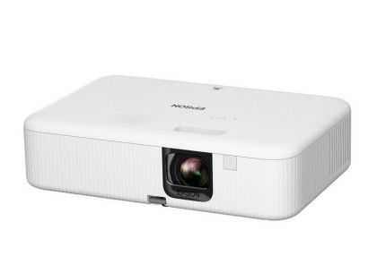 Мултимедиен проектор Epson CO-FH02, Full HD 1080p (1920 x 1080, 16:9), 3000 ANSI lumens, 16 000:1, USB 2.0, HDMI, Android TV, Lamp warr: 24 months, White + Sunne Universal Ceiling Projector Bracket, max. 20kg, extension