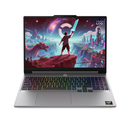Лаптоп LENOVO LOQ 15AHP11 (83TN001SBM), 15.3" WUXGA (1920x1200) 165Hz, AMD Ryzen™ 7 250 (3.30 GHz up to 5.10 GHz, 8 ядра), NVIDIA GeForce RTX5050 8GB GDDR7, 16GB DDR5, 512GB SSD M.2, RGB Backlit, no OS, Luna Grey 