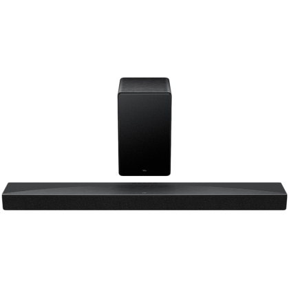 Саундбар TCL Q65HE, 5.1 Ch, 580W, Wireless Subwoofer, Dolby Atmos & DTS-X Q Series range, WiFi, Bluetooth 5.3, HDMI, USB, Black