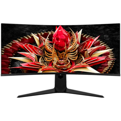 Монитор TCL 34R83Q, 34" QLED Curved 1500R, UWQHD (3440x1440) 170Hz, 21:9, 1ms, 4000:1, 1600cd/m2, AMD FreeSync Premium, G-Sync, Speaker 2x3W, HDMI, DP, USB-C, USB 3.0, Black/White