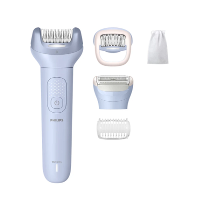PHILIPS Epilator Series 8000 2 speed setting wet and dry use up to 60 min cordless use