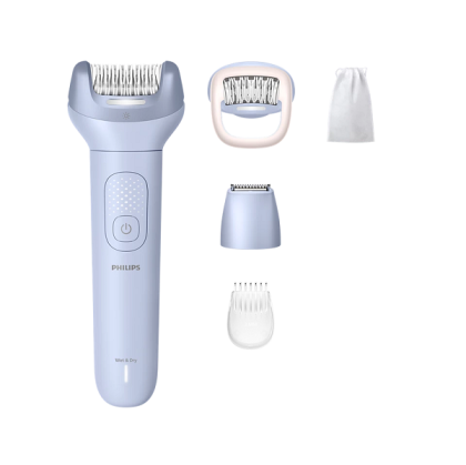 PHILIPS Epilator Series 8000 2 speed setting wet and dry use up to 60 min cordless use