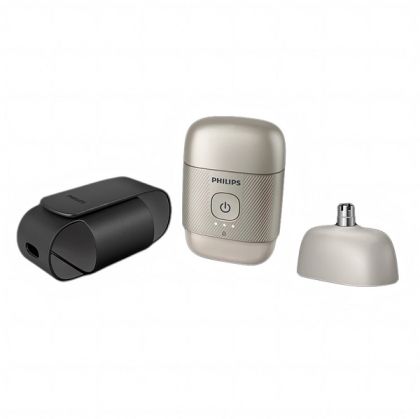 PHILIPS Compact Shaver series 500 wetANDdry SteelPrecision blades travel case