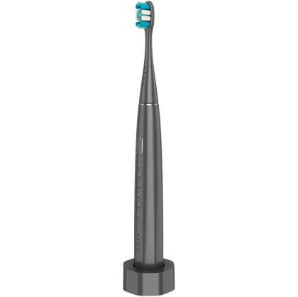 Ел. четка за зъби AENO DB10 (ADB0010G), 5 режима, DuPont, 1400 mAh, 3 x глави за четка, безжична станция за зареждане, Grey