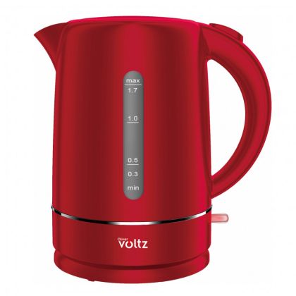 Електрическа кана Oliver Voltz Daisy OV51230W, 2200W, 1.7 л, Автоматично изключване, Червен