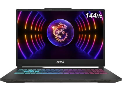 Лаптоп MSI Cyborg 15 A13UDXK-1819XBG, 15.6" FullHD (1920x1080) IPS 144Hz, Intel Core i5-13420H (12M Cache, 3.40 GHz up to 4.60 GHz, 8 ядра), NVIDIA GeForce RTX3050 6GB GDDR6, 16GB DDR5, 512GB SSD М.2, Backlit, noOS, Black - 9S7-15K111-1819