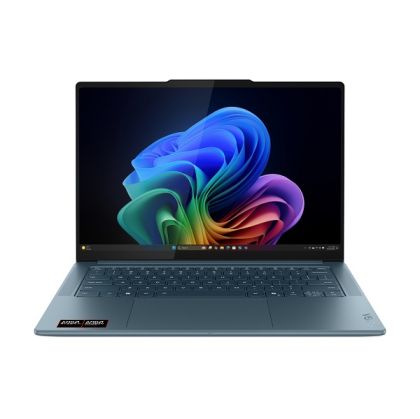 Лаптоп LENOVO Yoga Pro 7 14ASP10 (83LX000EBM), 14.5" 3K (2944x1840) OLED, AMD Ryzen™ AI 9 365 (2.0GHz up to 5.0GHz, 10 ядра), 32GB LPDDR5x, 1TB SSD M.2, Backlit, Windows 11 Home, Tidal Teal