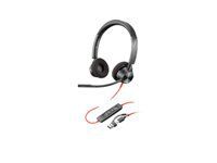 HP Poly Blackwire 3320 Stereo Microsoft Teams Certified USB-C Headset +USB-C/A Adapter