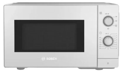 Микровълнова печка Bosch FFL020MW0, SER2, Freestanding microwave, 800 W, 20 l, Number of power levels 5, 27 cm glass rotating plate, White