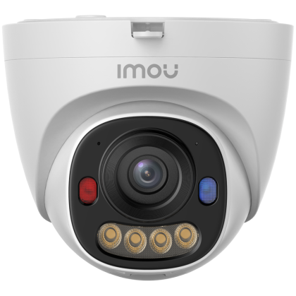Imou turret PoE IP camera 5MP, 20fps, H265, 2.8mm 94H, IR up to 30m, 8x digital zoom, Built-in Mic and Speaker, Smart Color Night Vision, Spotlight, Motion detection, Micro SD up to 512GB, ONVIF, 1x RJ45, PoE, DC 12V, 1A, IP67