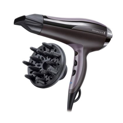 Сешоар Remington D5220 Pro-Air Turbo, 2400W, Турбо - 90 km/h, Дифузер, Йонизиране, Черен