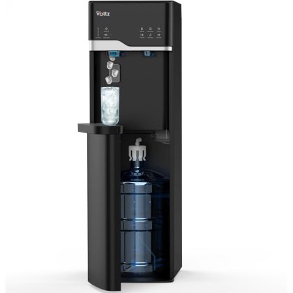 Диспенсър с ледогенератор Oliver Voltz OV51449G, 120-420W, 10°-90°C, Долно зареждане, Компресорно охлаждане, Черен