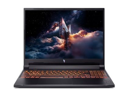 Лаптоп ACER Nitro V 16 ANV16-72-75K8 (NH.QUSEX.002), 16" WQXGA (2560x1600) 180Hz, Intel® Core™ 7 240H (2.5GHz up to 5.2GHz, 10 ядра), NVIDIA GeForce RTX5060 8GB GDDR7, 16GB DDR5, 1TB SSD M.2, no OS, Obsidian Black