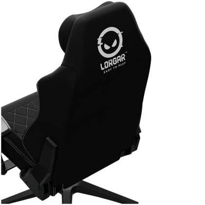 LORGAR CHA41, Ergonomic Gaming Chair Advanced, premium anti-stain fabric, Black/white