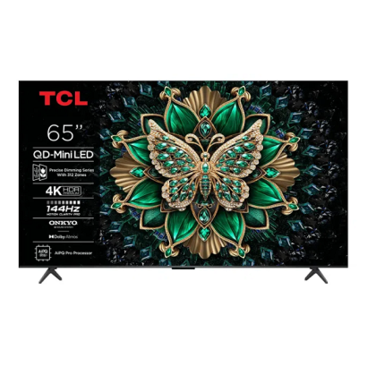 Телевизор 65" TCL 65C6K, 4K UHD QD-MiniLED, Smart TV, Google TV, 144Hz, WiFi 5, Black