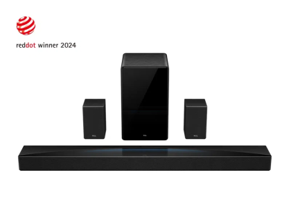 TCL Soundbar 7.1.4 Channel Dolby Atmos, DTSX  860W Max Power,TCL Ray Danz ,Wireless Subwoofer, Bluetooth5.1