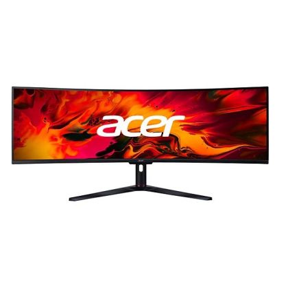 Монитор ACER Nitro EI491CR Sbmiipphx, 49.0'' VA Curved, Dual FHD (3840x1080) 144Hz, 32:9, 4 ms, 400 cd/m², 3000:1, AMD FreeSync™ Premium Pro, Speaker 2x3W, 2xHDMI, DP, Black - UM.SE1EE.S13