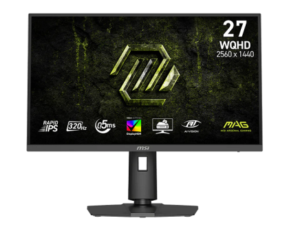 Монитор MSI MAG 274QPF X32, 27" Rapid IPS, WQHD (2560x1440) 320Hz, 16:9, 0.5ms, 400cd/m2, 1000:1, AMD FreeSync Premium, Nvidia G-SYNC, 2xHDMI, DP, Black
