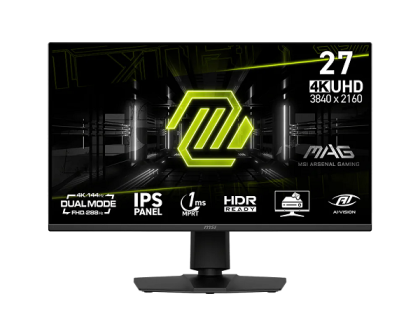 Монитор MSI MAG 275UPD E14, 27" IPS, 4K UHD (3840 x 2160) 144Hz, 16:9, 1ms, 250 cd/m², 1500:1, AMD FreeSync™ Premium, Speaker 2x2W, 2xHDMI, DP, Black