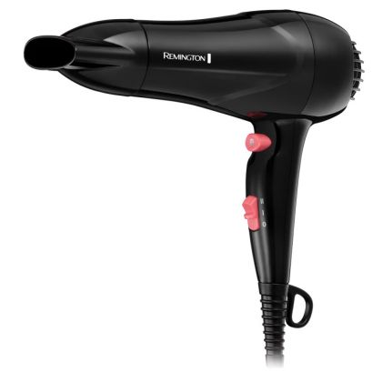 Сешоар Remington MyStylist D2000, 1900W, 2 настройки топлина/скорост, Керамична решетка, Cool shot, Черен
