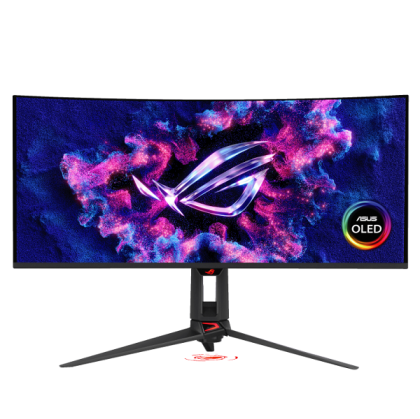 Монитор ASUS ROG Swift OLED PG34WCDN, 34" QD-OLED Curved 1800R, WQHD (3440x1440) 360Hz, 21:9, 0.03ms, 1300 cd/m2, 1.5M:1, Adaptive-Sync, 2xHDMI, DP, USB-C, 3xUSB 3.2, Black - 90LM0CU0-B0197