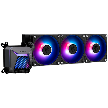 MSI MAG CORELIQUID A15 360, 3x120mm Pre-installed ARGB Daisy Chain Fans, Adjustable Offset Kit, Replacable Top Cover, Copper Base Intel LGA 1700/1851, AMD AM5/AM4, 3Y Warranty