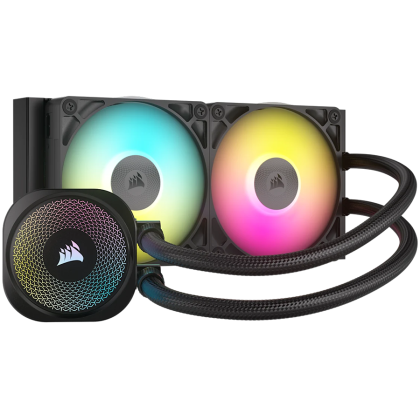 CORSAIR iCUE LINK TITAN 240 RX RGB AIO, 240mm Radiator, Liquid CPU Cooler