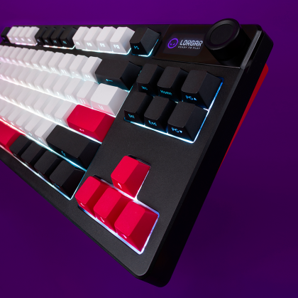 LORGAR KBP70TKLW, Wireless TKL Mechanical Gaming Keyboard Pro, White, EN layout