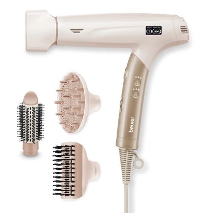 Комплект Сешоар Beurer HC 150 FusionDry Pro Hair dryer + Beurer BS 47 Illuminated cosmetics mirror with practical magnetic holder