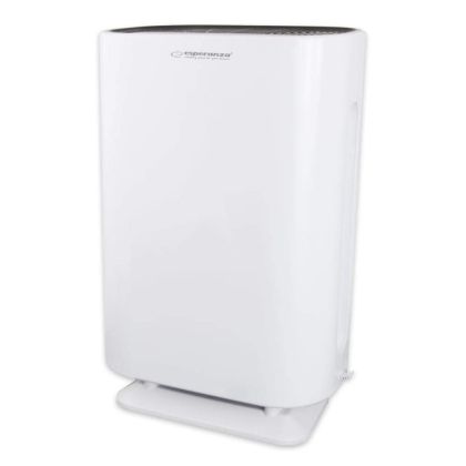 Пречиствател за въздух Esperanza EHP003, 43W, 50 м2, 190 м³/ч, 3 режима, 3 скорости, LCD, HEPA, Touch, Дистанционно, Бял