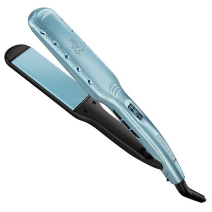 Преса за мокра коса REMINGTON S7350, Керамично покритие, 230°C, 10 темп. нива, Загряване за 15 сек, Дисплей, LED, Син