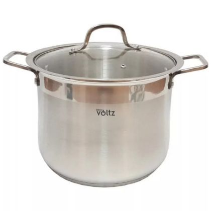 Дълбока тенджера Oliver Voltz OV51211D28, 13.5 л, 28х22 см, Дебело дъно, Индукция, Инокс