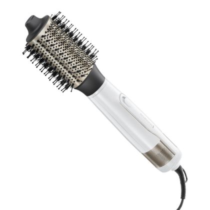 Четка за сушене и стилизиране Remington AS8901 HYDRAluxe, 1200W, Керамично покритие, Йонизация, Студена струя, 2 скорости, 3 темп, Бял