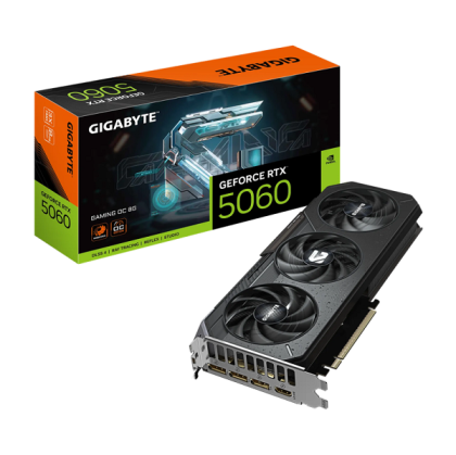 Видео карта GIGABYTE GeForce RTX 5060 GAMING OC 8G, 8GB GDDR7, 128 bit, HDMI, 3xDP