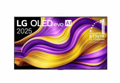 Телевизор 55" LG OLED55G51LW, 4K Ultra HD OLED evo, SmartTV, webOS 25, 120Hz Native (VRR 144Hz), 4.2ch, Wi-Fi 6, Black