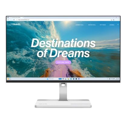 Монитор LENOVO L24D-4C (67DCUAT6EU), 23.8" IPS, FullHD (1920x1080) 144Hz, 16:9, 1ms, 250cd/m2, 1500:1, AMD FreeSync, Speaker 2x3W, HDMI, USB-C, 4 x USB, Cloud grey