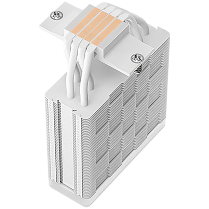 DeepCool AG400 WH ARGB V2, CPU Air Cooler, 1x120mm ARGB PWM Fan, ARGB Top Cover, TDP 220W, 4 Heatpipes, White, LGA1851/1700/1200/115x, AMD AM5/AM4, 125x92x154 mm(LxWxH), 2Y, R-AG400-WHAMMN-GJD