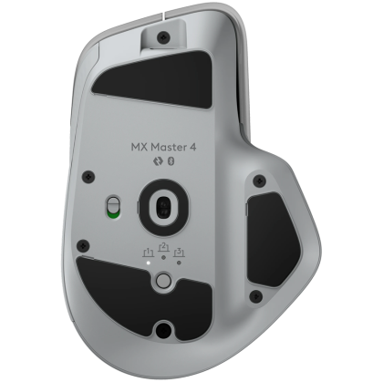 LOGITECH MX Master 4 for Mac - WHITE SILVER - BT - EMEA28i-935