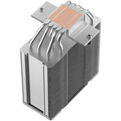 DeepCool AG400 G2 WH, CPU Air Cooler, 1x120mm PWM Fan, TDP 230W, 4 Heatpipes, White, LGA1851/1700, AMD AM5/AM4, 125x92x152 mm(LxWxH), 2Y, R-AG400-WHNPMG2-G