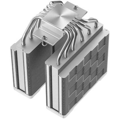 DeepCool AG620 G2 WH ARGB, CPU Air Cooler, 2x120mm PWM ARGB Fan, TDP 270W, 6 Heatpipes, White, LGA1851/1700, AMD AM5/AM4, 129x136x159 mm(LxWxH), 2Y, R-AG620-WHAMMG2-G